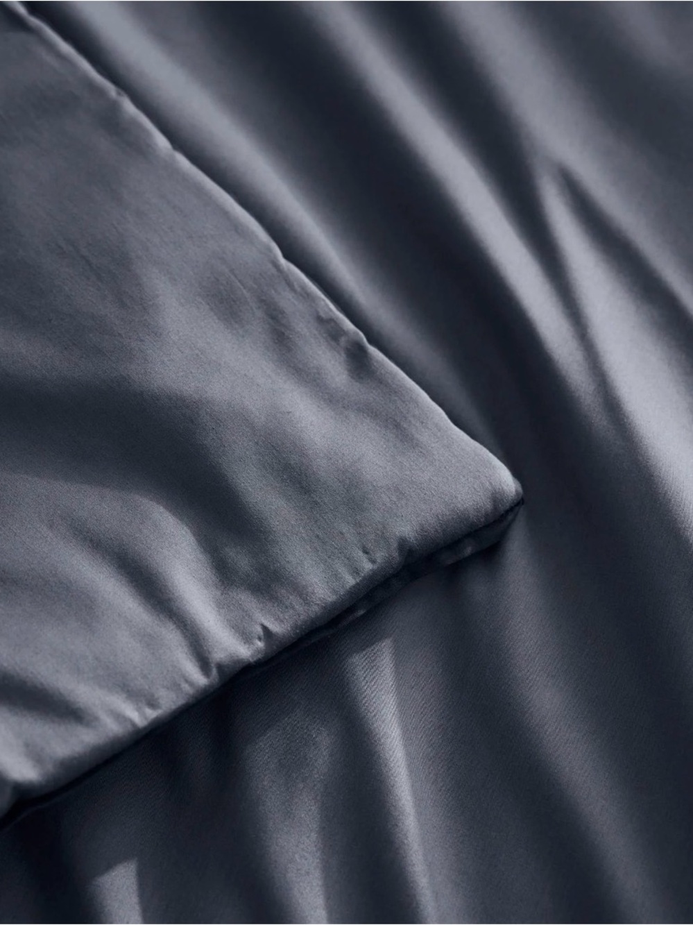 Boll & Branch Cotton Comforter Set in Slate Blue - Picture 3 of 6